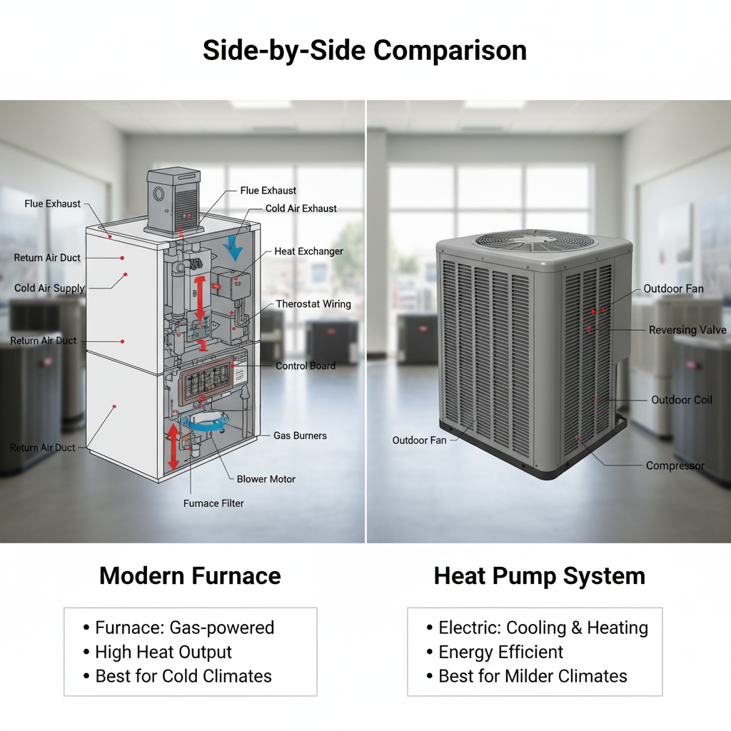 Comparison of furnace and heat pump systems for Toronto homes